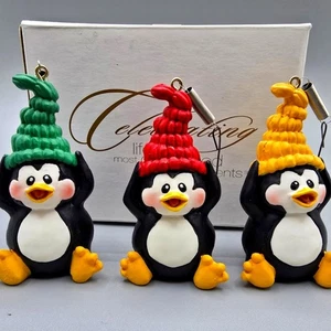 Vintage Bungee Pinguin Ornamente - Bild 1 von 4