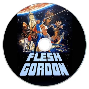 Flesh Gordon (1974) Public Domain Film Supplied On DVD Free UK Postage - Foto 1 di 2