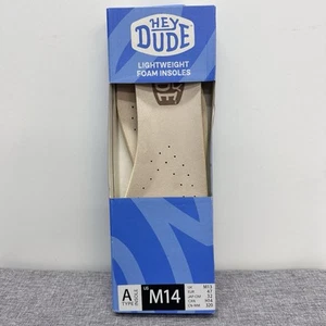 Hey Dude Lightweight Foam Insoles Type A Size M14 Shoes New - Picture 1 of 4