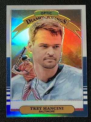 2019 Donruss Optic #5 Trey Mancini Carolina Blue/White Baltimore Orioles - Image 1 of 2
