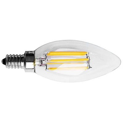 6X Dimmable E12 6W COB  Candle Flame Filament LED Light Bulb Lamp3576 - Image 1 of 4