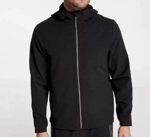 VRST Men’s Cold Weather Performance Hooded Jacket Wind & Water Resistant Black L - Picture 1 of 8