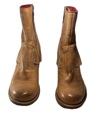 Botas para mujer Bed Stu "Iris" de cuero genuino tostado, talla 6,5. Ligeramente usado. Foto 1 de 4