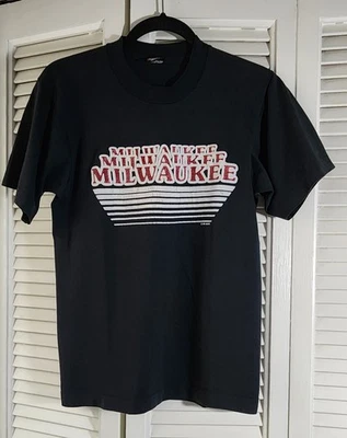 Camiseta De Colección '89 Estrellas Pantalla Mejor Milwaukee Gráfico Brillo Puntada Única Mediana Foto 1 de 4