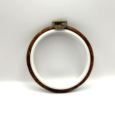 Embroidery Hoop - 3.5in Inner Diameter - Woodgrain Style - Image 1 of 3