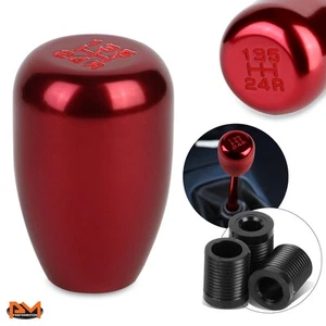 Perilla de cambio de corto alcance de aluminio de transmisión manual/MT universal de 5 velocidades roja - Imagen 1 de 3