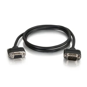 C2G 52185 10FT SERIAL RS232 DB9 NULL MODEM CABLE WITH LOW PROFILE CONNECTORS M/F - Picture 1 of 1