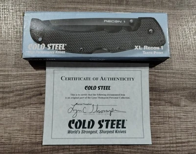 Cold Steel Pre GSM Recon 1 XL Tanto CTS XHP Serrated 全新带盒 - 带签名真品证明 — 第 1/2 张图片