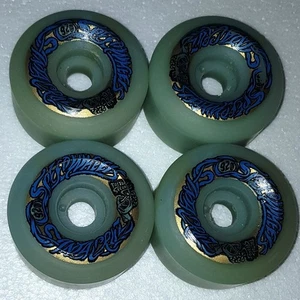 SPEED WHEELS Skateboard Wheels 63mm 92a Ice Blue '80s Old School Santa Cruz - Picture 1 of 4