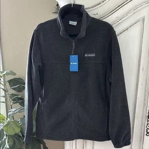 NWT Columbia Men's Steens Mountain 2.0 Full Zip Fleece Jacket Dark Gray - Picture 1 of 7