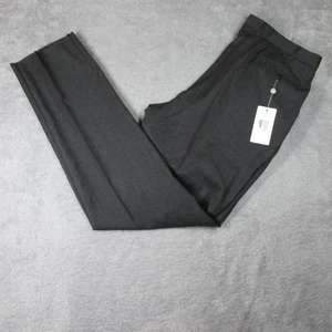 Ermenegildo Zegna Hose Herren 40R grau Tweed Wolle Anzughose Plissee 75L102 - Bild 1 von 24