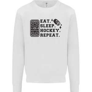 Come Duerme Hockey Repite Sudadera Divertida Para Hombre - Imagen 1 de 27