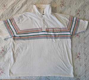 Vintage 80's Hobie 3 Button Surf Polo Shirt SZ Xl - Picture 1 of 5