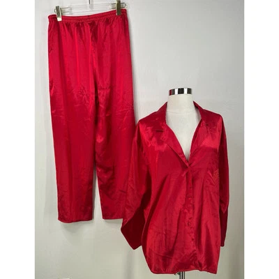 Victoria’s Secret Satin 2 Piece Womens Pajama Set Size M - Image 1 of 4