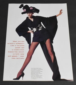 1994 Print Ad Sexy Fashion Long Legs Lady Heels Pantyhose John Galliano Smooth L - Bild 1 von 1