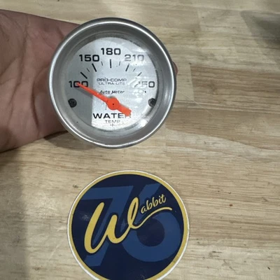Autometer 4337 Ultra-Lite 100-250F Short Sweep Electric Water Temp Gauge 2 1/16" - Image 1 of 3