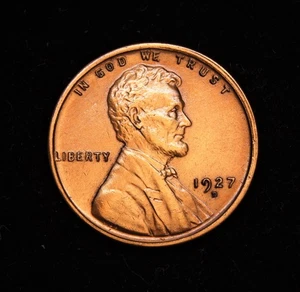 1927-D Lincoln Wheat Cent  AU+ - Picture 1 of 2