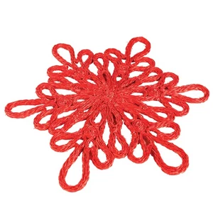 Abaca Snowflake Charger - Picture 1 of 5
