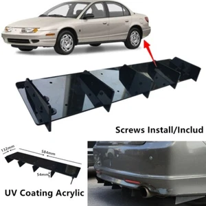 23x5" Universal Fit For Saturn SL 1997-2002 Rear Bumper Lower Diffuser Shark Fin - Imagen 1 de 11