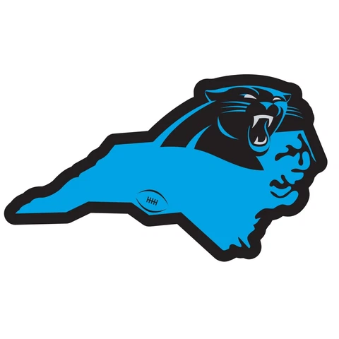Carolina Panthers Home State Magnet (North Carolina Shape) NFL Licensed Football Cover