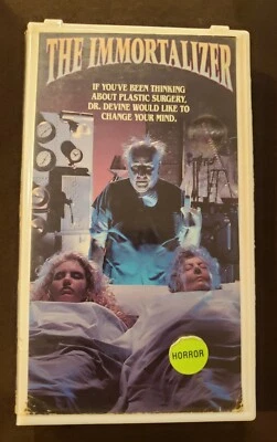 The Immortalizer VHS Tape 1989 Rare Horror Rental Foto 1 de 4