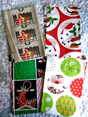 CHARLEY HARPER HOLIDAY - PÁJAROS - TELA POPELINA ALGODÓN TEJIDO 100 % ORGÁNICO Foto 1 de 4