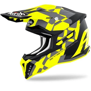 Airoh Strycker XXX Helmet Yellow Matt adults - Picture 1 of 2