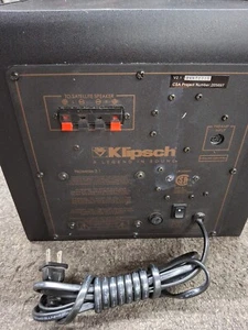 Klipsch Promedia 2.1 THX Speaker woofer AS IS For Parts Repair Powers On READ - Picture 1 of 8
