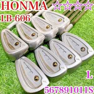 Ladies HONMA GOLF LB-606 8pcs Iron Set 5-11/S SUPER LIGHT TITANIUM Flex-L RH F/S - Picture 1 of 10