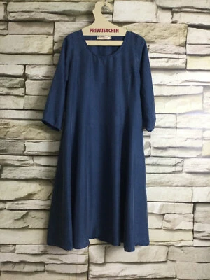 cocon.commerz PRIVATSACHEN  STIMMUND Kleid aus WÄSCHESEIDE in blau Größe 1 - Bild 1 von 4