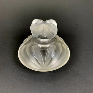 Signed Lalique Flacon Perfume Bottle Thais Marie Claude Vintage SMALL CHIP - Picture 1 of 6