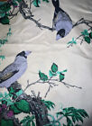 Vtg Jim Thompson Silk Bird Pillow Case Ocean Blue Purple Green 15.5 Sq Beautiful