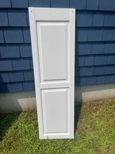 Girardin Moulding 2 White Panel Shutters 14x47 - Picture 1 of 4