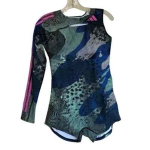 Adidas Leotard 2023 Pro Elite Team w Sleeve Speedsuit HR5622 Women Multi Sizes - Picture 1 of 6