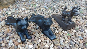 Door Stop Dog Cat Wedge Cast Iron Door Stopper Stay Home Décor - Picture 1 of 17