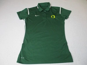 Oregon Ducks Nike Dri-Fit Polo Shirt Women's Green Eugene Size Small - Picture 1 of 13