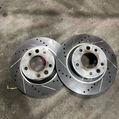 1993-1995 Mazda Rx7 Fd Drilled Slotted Front Rotors.  - Image 1 of 2