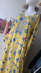 Beautiful Arabic Style Women Abaya/ Long Dress Size Fits (2XL-3XL) - Picture 1 of 2