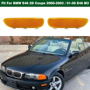 Par de reflectores de luz de señalización delantera para BMW E46 M3 2001-2006 E46 2D 2004-2006 - Imagen 1 de 12