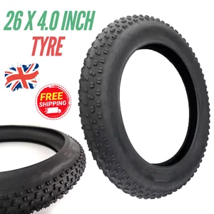Tubo interno 26 x 4,0'' Fat Tyre Mountain Bike EBike Fango Sporco Cruiser Bicicletta NUOVO - Foto 1 di 8