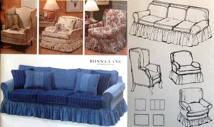 Funda de cojín antideslizante para muebles con patrón de costura UC Simplicity 7565 sofá silla almohada - Imagen 1 de 6