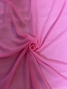 Tela de vestir de gasa suave rosa 1 mtr.. 45"" de ancho (114 cm) C - Imagen 1 de 4