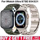 For Apple Watch Series 8 SE 7 6 543 Stainless Steel iWatch Band Metal Strap 49mm