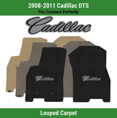 Alfombrillas delanteras Lloyd Classic Loop para Cadillac DTS '08-11 con Cadillac negro sobre gris Foto 1 de 4