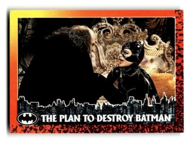 1992 Topps Batman Returns Trading Card #47 The paln to destroy Batman - Image 1 of 4