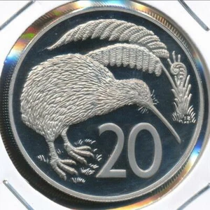 New Zealand, 1989 Twenty Cents, 20c, Elizabeth II - Proof - Picture 1 of 3