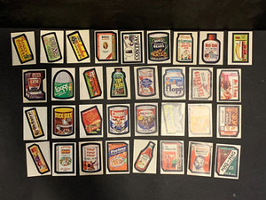 1974 Topps Wacky Packages 7th Series 7 Big Muc Complete Sticker Set 33/33 EX+