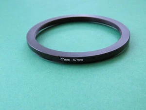 77mm-67mm Stepping Step Down Male-Female Filter Ring Adapter 77mm-67mm - Picture 1 of 2