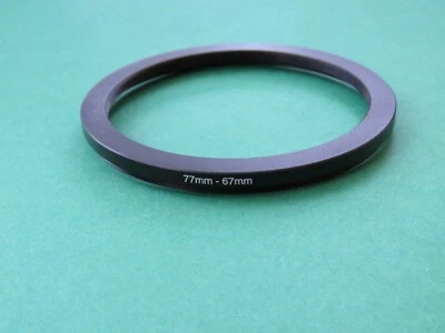 77mm-67mm Stepping Step Down Male-Female Filter Ring Adapter 77mm-67mm  - Image 1 of 2