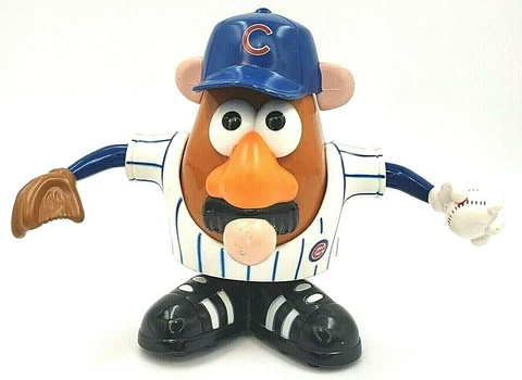 2007 Hasbro Mr. Potato Head Sports Spud Chicago Cubs MLB White Blue Stripes Cover